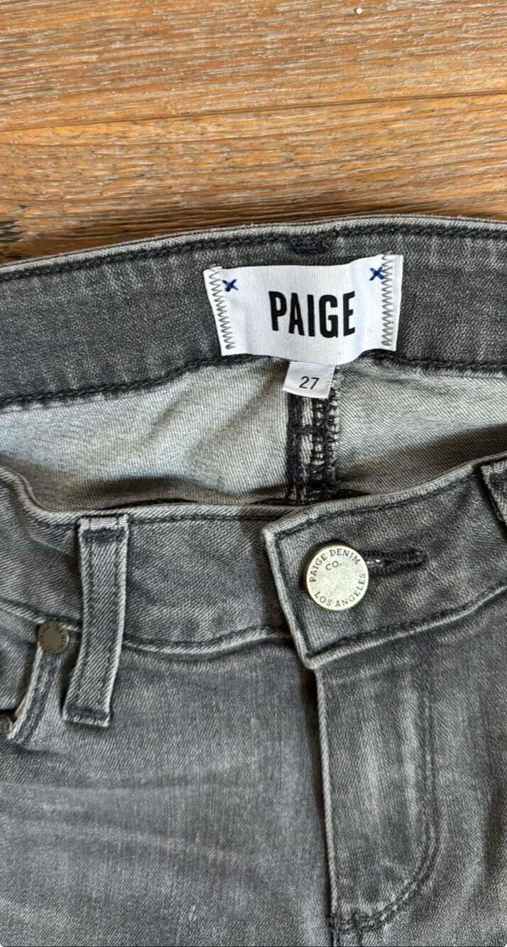 Paige Verdugo Ultra Skinny Jeans Gray Women's Size 27